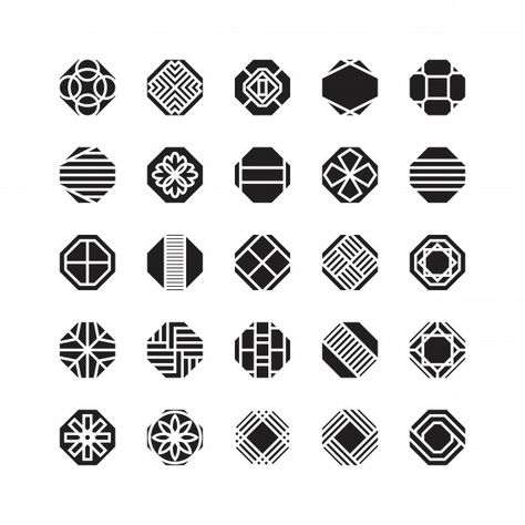 Octagon Pattern, Medical Device Design, Pattern Design Drawing, Logo Desing, Adobe Illustrator Graphic Design, Geometric Symbols, Element Symbols, Photo Logo Design, Geometric Vector