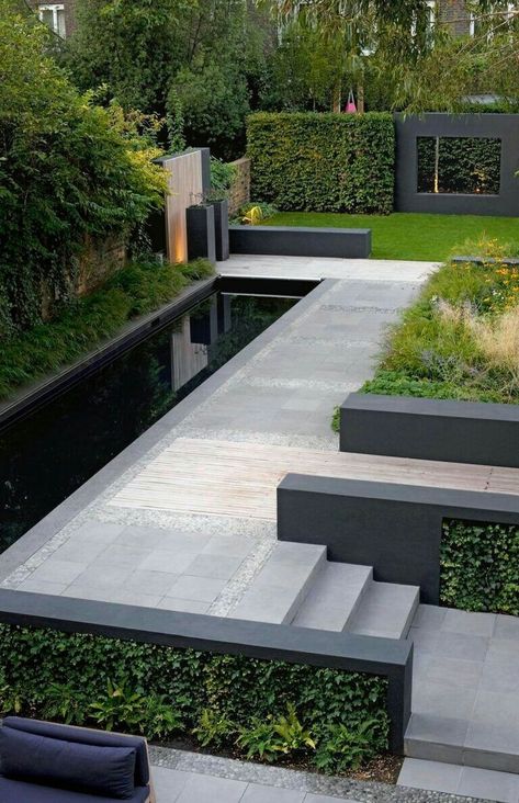 Modern Garden Landscaping, Modern Landscape Design, Modern Garden Design, Contemporary Garden, Have Inspiration, Outdoor Gardens Design, Backyard Garden Design, Beautiful Backyards, Camping Ideas