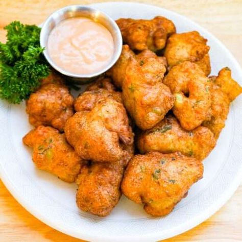 Fried Conch Recipe, Conch Fritters Recipe, Haitian Griot, Conch Recipes, Pork Chunks, Budget Bites, Corn Free Recipes, Healthy Corn, Conch Fritters