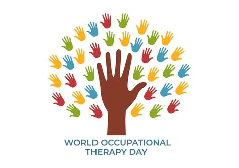 World Occupational Therapy Day Celebration Hand Drawn Cartoon Flat Illustration with Physical Therapists to Maintain and Recover Health Occupational Therapy Logo Design, Occupational Therapy Logo, World Occupational Therapy Day, Therapy Logo, World Days, Vector Logo Design, Physical Therapist, Occupational Therapy, Flat Illustration