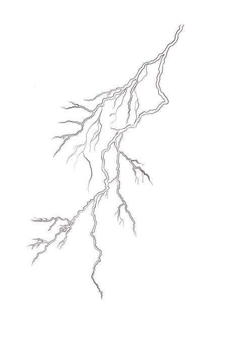 Cloud And Lightning Tattoo Design, Small Negative Space Tattoo, Lightning Sketch, Lightning Tattoo Design, Lightning Designs, Lightning Drawing, Blitz Tattoo, Tattoo Main, Storm Tattoo