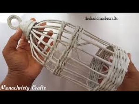 Crafts Made Out Of Newspaper, Newspaper Crafts Diy How To Make, Bird Cage Diy Homemade, Diy With Newspaper, Bird Cage Ideas, Bird Paper Craft, Diy Bird Cage, Recycled Paper Crafts, Newspaper Crafts Diy