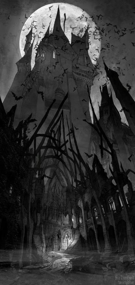 Dracula Castle, Albrecht Durer, Hotel Transylvania, 다크 판타지, Fantasy Places, Gothic Horror, Arte Fantasy, Visual Development, Environment Concept Art