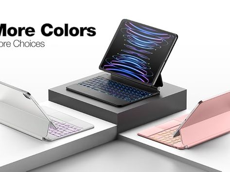 Amazon.com: Dracool Magnetic Keyboard Case for iPad Air 13 2024 / iPad Pro 12.9 inch Floating Cantilever Stand with Multi-Touch Trackpad 7 Colors Backlight Magic Style Keyboard，Black : Electronics Keyboard Black, Keyboard Case, Case For Ipad, Ipad Pro 12, Ipad Air, Ipad Pro, Ipad Case, Keyboard, Floating