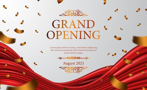 Grand Opening Banner Design, Grand Opening Background, Poster Spa, Grand Opening Banner, Spin Wheel, Parrot Wallpaper, Photoshop Tutorial Typography, Inauguration Ceremony, Adobe Illustrator Graphic Design