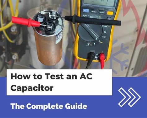 In this article, I’ll go over the steps that you need to take to test your AC capacitor. Electrical Tips, Ac Capacitor, Hvac Training, Air Conditioner Maintenance, Basic Electrical Wiring, Hvac Air Conditioning, Air Conditioning Maintenance, House Repair, Electrical Maintenance