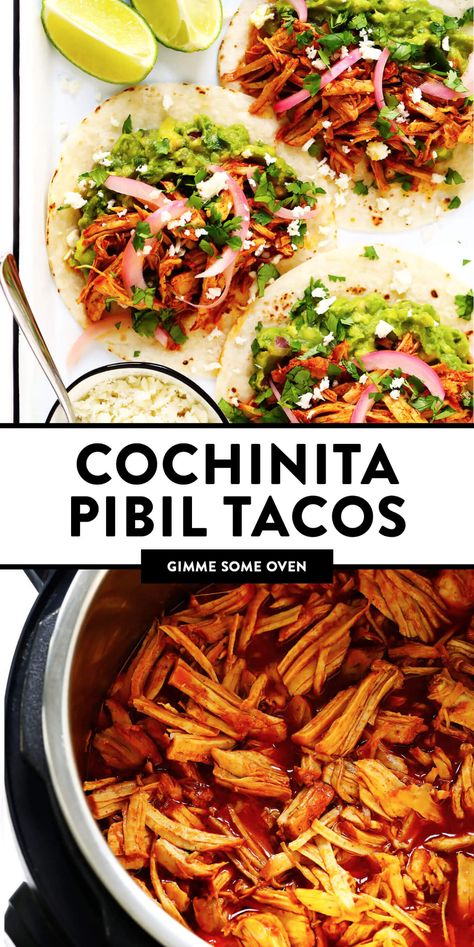 Cochinita Pibil Recipe, Mexican Pork Recipes, Mexican Pulled Pork, Slow Cooker Pulled Pork, Slow Cooker Pork, Crock Pot Slow Cooker, Dinner Recipes Crockpot, Instapot Recipes, Instant Pot Pressure Cooker