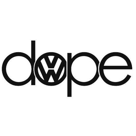 Dope Volkswagen BLACK VW Euro JDM Tuner Vinyl Decal Sticker CUSTOM Volkswagen Decal, Vw Up, Vw Art, Stencil Fabric, Laser Engraved Ideas, Basement Makeover, All Things Purple, Graffiti Lettering, Stencil Designs