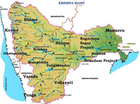 Krishna river Basin Akosombo Dam, Godavari River, River Map, Dam Construction, Narmada River, Social Studies Notebook, High Clouds, Geography Map, Bay Of Bengal