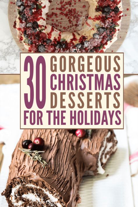 Impressive Holiday Desserts, Show Stopping Christmas Desserts, Impressive Desserts For A Crowd, Fancy Christmas Desserts Beautiful, Winter Desserts Fancy, Holiday Desserts For A Crowd, Christmas Dessert Recipes For A Crowd, Impressive Christmas Desserts, Winter Desserts For A Crowd