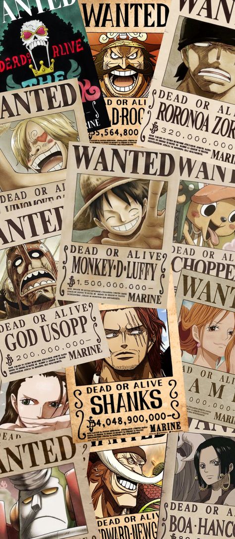 One piece bounty posters One Piece Bounties Wallpaper, One Piece Bounties Posters, One Piece Bounty Posters Wallpaper, One Piece Poster Wallpaper, Lock Screen Wallpaper One Piece, One Piece Bounty Wallpaper, One Piece Wanted Wallpaper, One Piece Wanted Posters Wallpaper, One Piece Collage Wallpaper