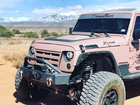 Crawler.com. Rose gold Rose Gold Jeep, Cj5 Jeep, Rose Nylund, Car Colours, Cars Jeep, Dream Cars Jeep, Jeep Jeep, Jeep Cars, Truck Ideas