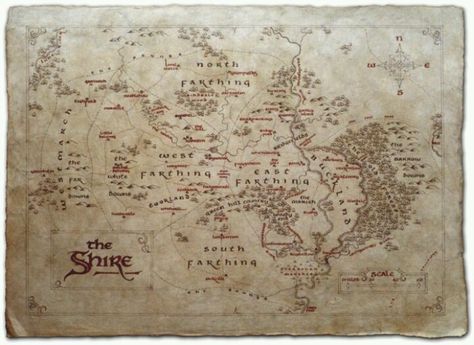 Shire map. Want this framed in our house one day. The Shire Map, Map Of Narnia, Tolkien Artwork, Story Maps, Lonely Mountain, Cartography Map, Middle Earth Map, Earth Map, Tolkien Art