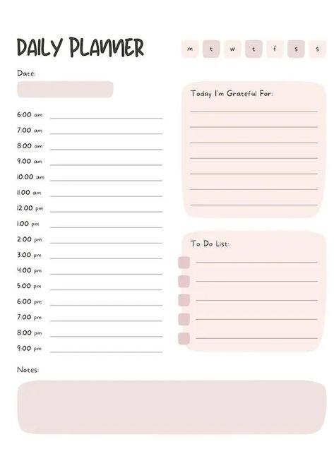 Looking for the best free weekly planners and journals? In this post are 35 beautiful and minimalist daily printable planners for organization. Easy to download and share with friends! Planner inspiration for creatives and planners for work! Routine Planner Free Printables, Planner Minimalista, Daily Planner Printables Free, Weekly Planner Free Printable, Free Printable Planner, Daily Printable, Weekly Planner Free, Online Planner, Weekly Planners