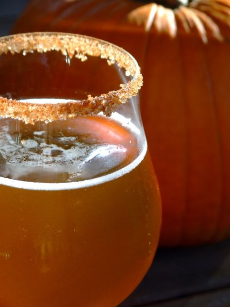 Sugar and Spice and Everything Nice | The Brew Line Pumpkin Beer Rim, Cinnamon Sugar Rim, Hard Apple Cider, Pumpkin Beer, Pumpkin Ale, Specialty Beer, Spiced Drinks, Christmas Beer, Sugar Pumpkin