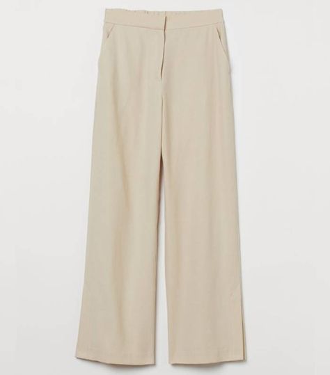 The 4 Best H&M Wide-Leg Trousers | Who What Wear UK What To Pack For Paris, Sandwiches Recipes, Petite Height, H&m Fashion, Wide Trousers, Tea Sandwiches, High Fashion Street Style, Winter Fashion Outfits, Who What Wear