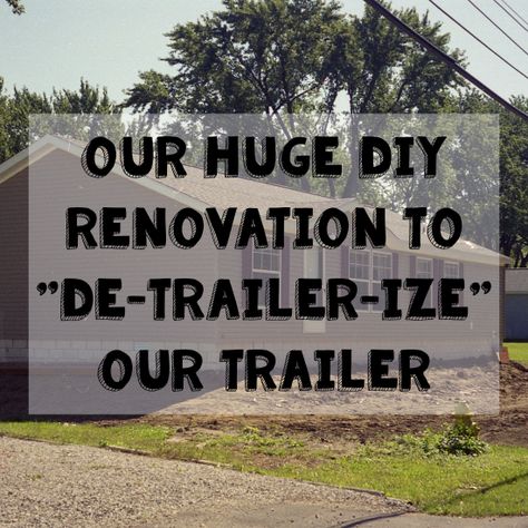 Modular Home Updates Renovation, Diy Modular Home Updates, How To Make A Trailer Look Like A House Exterior, Fixing Up A Trailer House, Mobile Home Farmhouse Remodel Exterior, Upgrading Manufactured Homes, Updated Trailer Homes, How To Update A Modular Home, Curb Appeal For Manufactured Homes