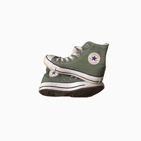 Green Converse Aesthetic, Light Green Converse, Sage Green Converse, Clothing Png, Converse Aesthetic, Gilmore Girls Outfits, Cute Converse, Green Converse, Converse White