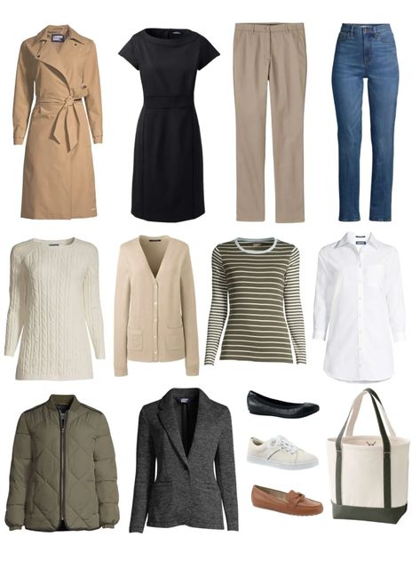 Lands End Outfits Women, Lands End Clothing, Simply Elsa, Ultimate Capsule Wardrobe, Simple Sweaters, Coastal Grandmother, Getting Dressed, Love More, Tailored Blazer