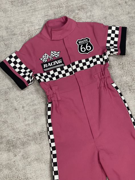 Need Four Speed Birthday Theme Girl, Car Birthday Outfit, Race Car Outfit, Suit Halloween Costumes, Racer Outfit, Racing Jumpsuit, Two Fast Two Furious, Evie Costume, Racer Costume