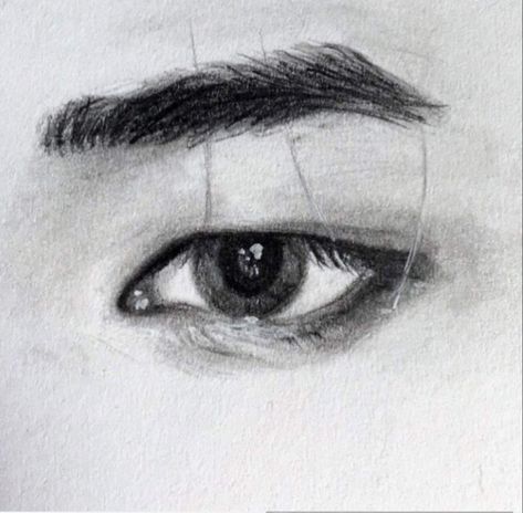 Hyunjin Eyes Sketch, Korean Eyes Draw, Jimin Eyes Drawing, Korean Eye Drawing, Jungkook Eyes Drawing, Eye Pencil Drawing, Eye Drawing Tutorials, Animal Illustration Art, Eye Sketch