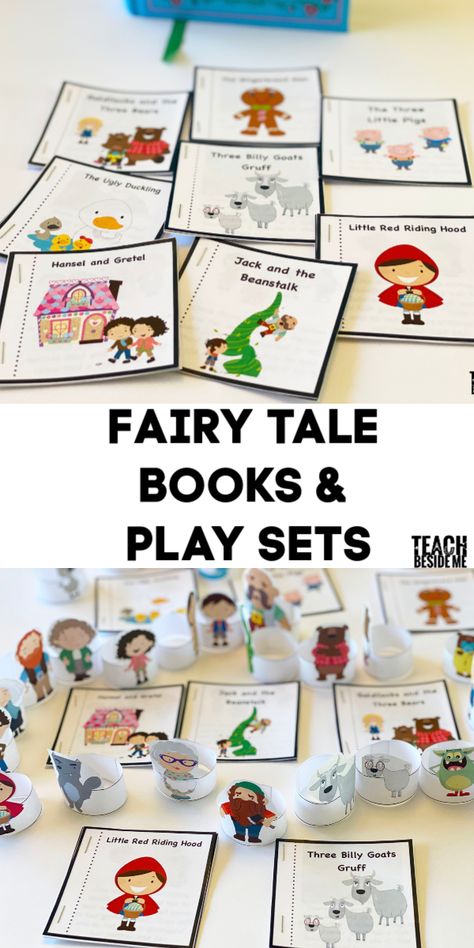 Fairy Tale Social Emotional, Fairy Tales Lesson Plans Preschool, Fairy Tale Process Art, Fairy Tale Ideas For Preschool, Fairy Tale Literacy Activities Preschool, Fairytales Theme Kindergarten, Fairy Tale Toddler Crafts, Fairytale Unit Preschool, Fairy Tales Preschool Theme