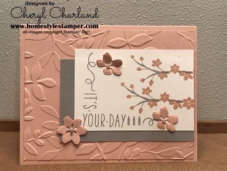 It\'s Your Day card using the Around the Corner stamp set. Stampin Up Contour Dies, Around The Corner Stampin Up Cards, Su Everyday Details Cards, Stampin Up Countryside Corners Bundle, Su Color And Contour Cards, Christmas Gift Tags Diy, Spring Stamps, Asian Cards, Quilling Cards