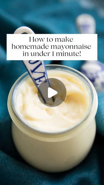 Dr. Erin Carter on Instagram: "💖RECIPE⬇️ It could not be easier to make your own mayonnaise! It takes less than a minute to make and tastes way better than store bought mayo. Plus it’s healthier because this recipe is sugar free and made without refined crop oils. It’s naturally gluten free and dairy free too. It’s also a great way to save money on groceries. I can’t wait for you to try it! 💕To get this mayonnaise recipe leave a comment on this reel and it will be sent to your DMs. Also note that the USDA recommends using a pasteurized egg to make homemade mayo. Enjoy friends!" Fat Free Mayonnaise Recipe, Mayo Alternative Healthy, Oil Free Mayo, Homemade Mayo Without Eggs, Vegan Mayo Recipe Oil Free, Make Your Own Mayonnaise, Ooey Gooey Bars, Homemade Mayonnaise Recipe, Gooey Bars