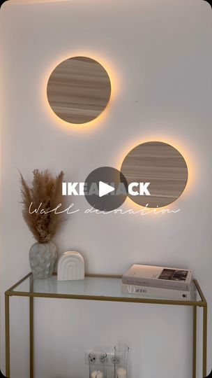 Everyday Hacks, House Decorating, Ikea Diy, Ikea Hacks, Diy Home Crafts, Ikea Hack, Double Face, Craft Videos, Wall Lamp