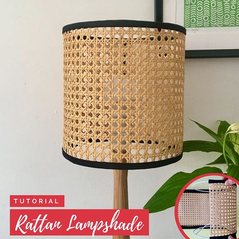 Woven Lampshade Diy, Diy Rattan Lamp, Diy Wicker Lamp Shade, Basket Lampshade Diy, Diy Rattan Lampshade, Diy Boho Lampshade, Lampshade Inspiration, Lampshade Making, Diy Rattan