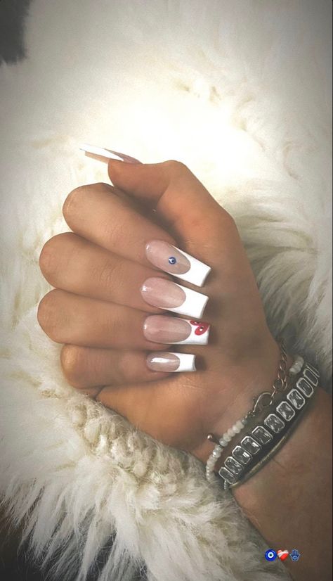 Chavvy Nail Ideas, British Chav Nails, Chav Nails Acrylic, Mail Inspo Square, British Nails, British Girl, Broken Nails, Tip Nails, Discreet Tattoos