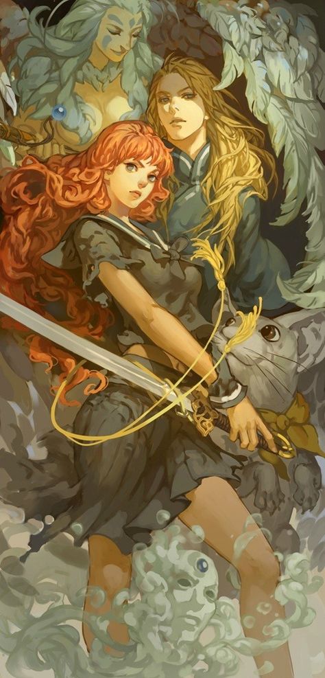 malynera sunset Twelve Kingdoms, Art Manga, Jolie Photo, 영감을 주는 캐릭터, Character Design References, Art Anime, Swords, Character Illustration, Character Concept