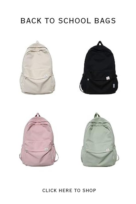 Backpack For School Aesthetic, School Aesthetic Backpack, Backpack Aesthetic School, Aesthetic Backpacks For School, School Backpacks Aesthetic, Bookbag Aesthetic, Sage Green Backpack, Aesthetic School Bag, School Bag Aesthetic