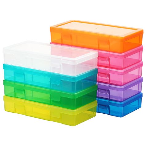 PRICES MAY VARY. 💎【High-Grade Material & Safety Guarantee】These boxes are made of safe and durable polypropylene, non-toxic and tasteless, and protect the health of your family. 😀【Stackable Design & Organizing Solutions】The stackable, modular design of the boxes provides a simple solution to organize everything. You can make the most of the limited space and separate different toys, stationery, cosmetics, socks, etc 👀【See Through】Thanks to the transparent design of the plastic container, you Student Pencil Box Organization, Calligraphy Organization, Kids Art Supply Organization, Crayon Storage, Crayon Organization, Plastic Storage Containers, Organizing Solutions, Craft Organizer, Craft Supply Storage