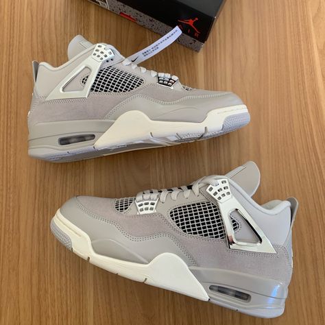 Selling A Pair Of Brand New Jordan 4 “Frozen Moments” W10/M8.5. Got These Of The Snkrs App A Month Ago, On The 08/26/2023. I Have The Mail Receipt And Payment Confirmation If Needed. I Have Never Worn Them, Just Took Them Out Off The Box To Take Photos. They Are Authentic, I Can Send You More Pictures If Needed, Serial Number, Order Number, Etc For More Information Or Questions, Message Me And I Will Be Happy To Respond ! New Jordans 2023, Jordan 4 Frozen Moments, Things You Need To Buy, Jordan 4s Retro, Jordan 4 Shoes, Frozen Moments, Things I Need, Nike Shoes Girls, Nike Fashion Shoes