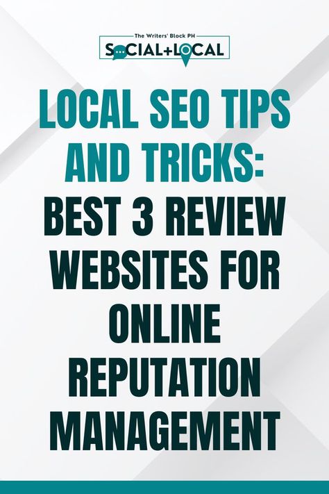 The internet is already saturated. It can be difficult for a small business to stand out and claim a space online. One way to dominate your local SEO results is by showing authentic customers reviews. If you have good ratings and positive reviews, they increase the likelihood of convincing more prospects to consider you. Ultimately, these can be a deciding factor in their purchase. #reviews #testimonials #wordofmouth #management #onlinereputation #localseo Online Reputation Management, Website Optimization, Reputation Management, Word Of Mouth, Writers Block, Local Seo, Link Building, Sell Online, Seo Tips