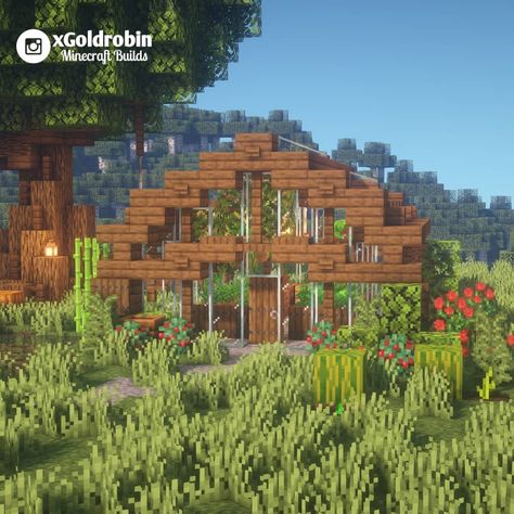 Goldrobin - Minecraft Builder di Instagram "A small greenhouse, with many plants! 🍀 Follow @xgoldrobin for more Minecraft Buildings ideas & designs! 🏡…" 3d Pyssla, Greenhouse Minecraft, Minecraft Cool, Minecraft Greenhouse, Minecraft Cottagecore, Construction Minecraft, Cottagecore Minecraft, Minecraft Decoration, Minecraft Houses Survival