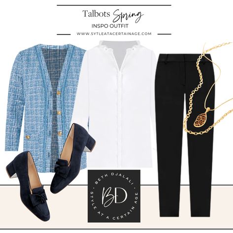 Talbots Spring 2023, Style At A Certain Age, Spring Capsule, Classic Wardrobe, Bold Stripes, Denim Details, Spring 2023, Spring Looks, Around The Corner