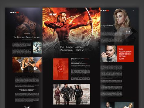 Play.BD - Movie Magazine Website Netflix Magazine Layout, Film Ppt Design, Movie Magazine Design, Cinema Magazine Design, Movie Magazine Layout, Movie Brochure, Magazine Website Design, Magazine Examples, Catalog Design Layout