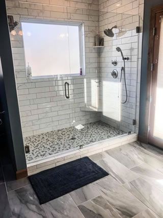 Bathroom Windows In Shower, Large Bathtub, Master Bath Shower, Full Bathroom Remodel, Window In Shower, Shower Designs, Bathroom Remodel Pictures, Bathroom Redesign, Master Bath Remodel