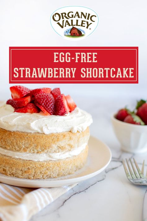 Shortcake Recipe Easy, Slab Pie Recipes, Delish Cakes, Strawberry Shortcakes, Shortcake Cake, Organic Valley, Eggless Cake Recipe, Slab Pie, Shortcake Recipe