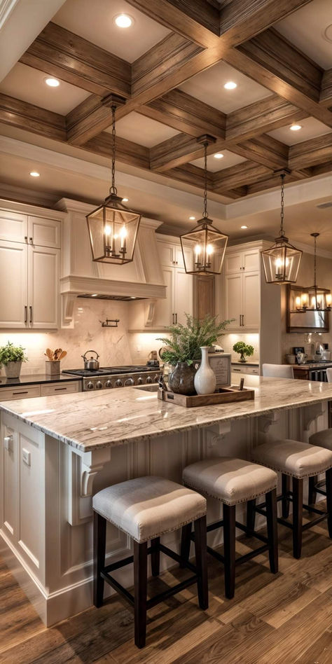 Dream Kitchens Design, Kitchen Remodel Inspiration, Farmhouse Kitchen Design, Dream House Rooms, Elegant Kitchens, Kitchen Inspiration Design, Dream House Interior, Kitchen Redo, Kitchen Cabinet Design