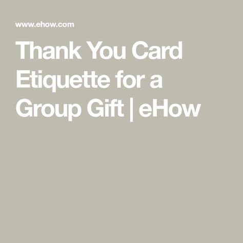 Thank You Card Etiquette for a Group Gift | eHow Coffee Basket, Bridal Shower Presents, Thanking Someone, A Group Of People, Sorority Sisters, Group Gifts, Thank You Messages, The Giver, Group Of People