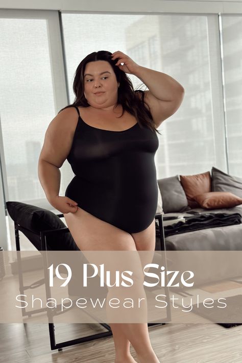 plus size fashion blogger Natalie in the City wears a plus size shapewear bodysuit. Plus Size Body Shapewear, Plus Size Shapewear, Plus Size Body Suit, Body Shapewear, Shapewear Bodysuit, Body Shapers, Body Suit, Shapewear, Plus Size Fashion