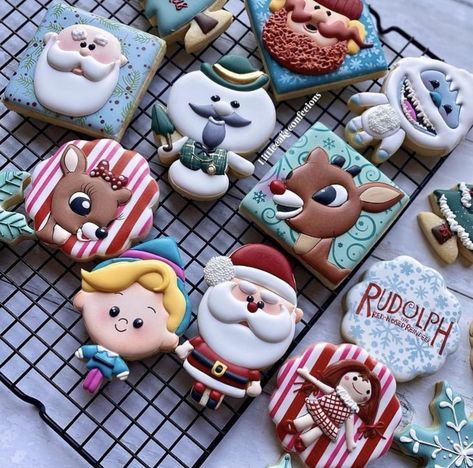 Rudolph Cookies, Winter Cookies, Baking Theme, Reindeer Cookies, Red Nose Reindeer, Winter Cookie, Christmas Cookies Easy, Sugar Cookie Designs, Cookie Pops