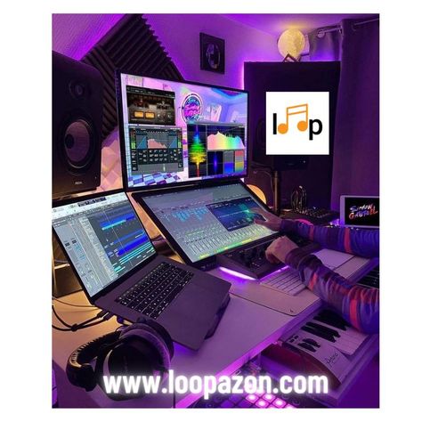 Music Studio Astetic, Videography Studio Design, At Home Studio Music, Music Producer Aesthetic, Music Studio Room Design, Producer Aesthetic, Music Producer Studio, Recording Studio Aesthetic, Music Studio Aesthetic