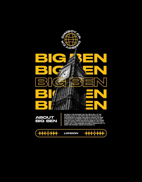 Streetwear, Big Ben, London Marketing Shirts Design, Streetwear Tee Design Ideas, Urban Shirt Design, Tshirt Design Ideas Trendy 2024, Tshirt Merch Design, Street Wear Tshirt Design, Streetwear Tshirt Design Ideas, Streetwear Design T Shirts, Streetwear Design Graphics