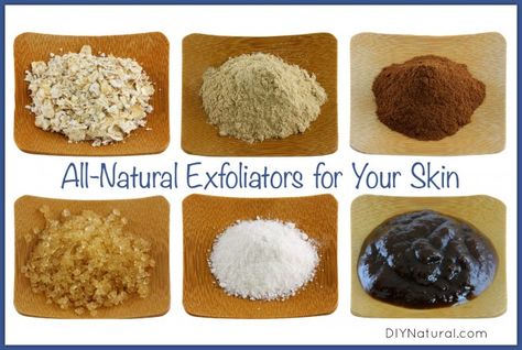 Best Exfoliator Natural Products For Skin, Best Exfoliators, Homemade Facials, Natural Cleanser, Scrub Recipe, Natural Exfoliant, Homemade Face, Natural Diy, Soap Recipes