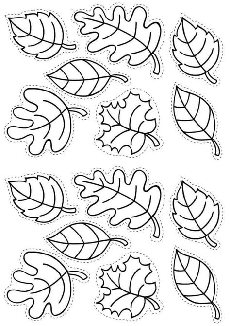 Leaf Template Printable, Fall Leaf Template, Fall Arts And Crafts, Kid Coloring Page, Pumpkin Coloring Pages, Diy Valentines Decorations, Autumn Table, Autumn Crafts, Fall Crafts For Kids