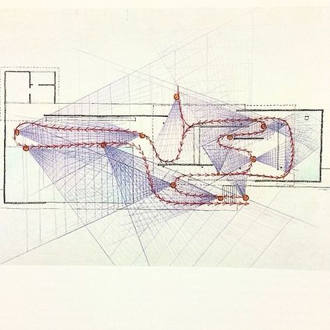 Paul Rudolph, drawing of the Barcelona Pavilion (1986). “Circulation and cones… Rudolph Drawing, Paul Rudolph Architecture, Movement Architecture, Paul Rudolph, Barcelona Pavilion, What Is Design, Modern Architecture Interior, Pavilion Architecture, Architectural Section